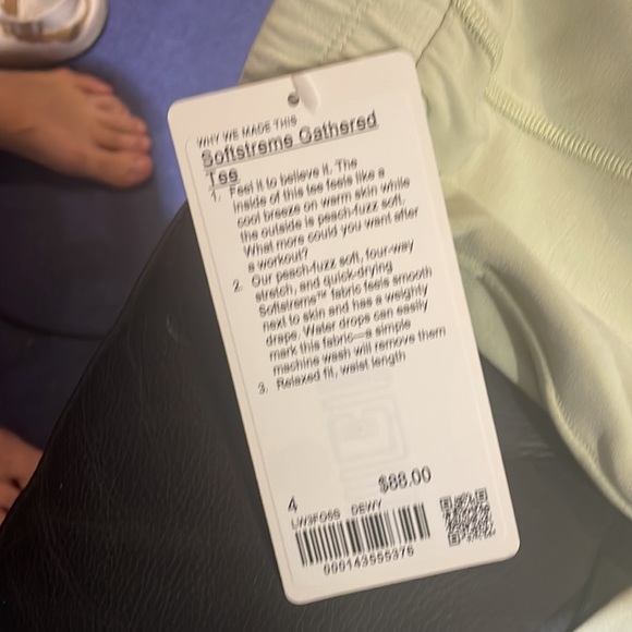 Lululemon Softstreme Gathered T-Shirt Dewy - Picture 4 of 5